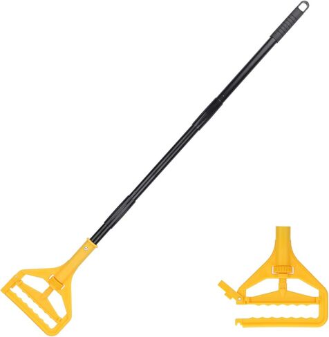 Commercial Heavy Duty Mop Heads Replacement for Rubbermaid with Long Handle - 6 Packs Industrial Wet Mop Head with Handle for Floor Cleaning - Commercial Products Looped End String Head Refills in Saudi Arabia