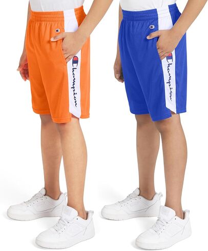 Champion Boys Shorts 2 Pack Mesh Basketball Shorts for Boys Athletics in Kuwait