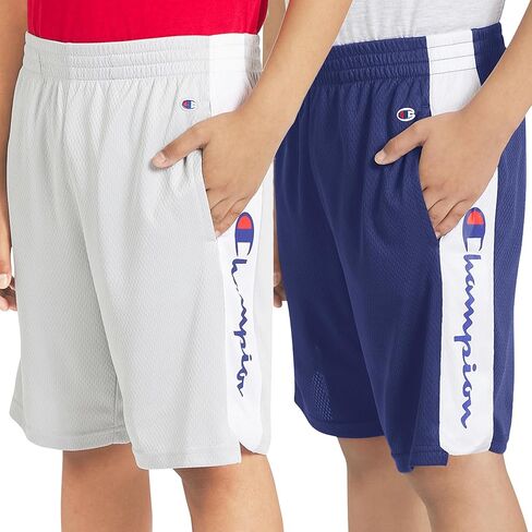 Champion Boys Shorts 2 Pack Mesh Basketball Shorts for Boys Athletics in Kuwait