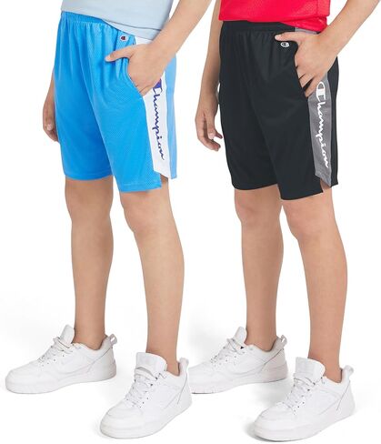 Champion Boys Shorts 2 Pack Mesh Basketball Shorts for Boys Athletics in Kuwait