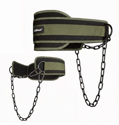 Weightlifting Dip Belt with Chain, Heavy Duty 550-650 lbs Capacity, for Dips and Pull-ups in Kuwait