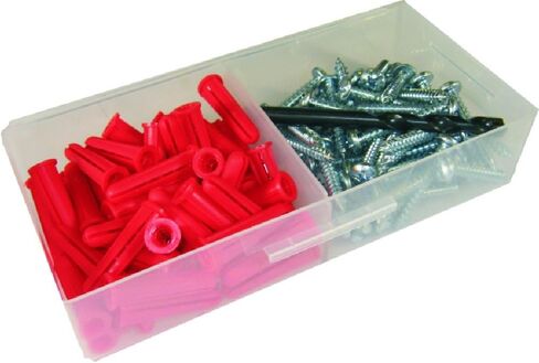 L.H. Dottie K14C Anchor Kit, 12 by 1-1/2-Inch Length Screw, 23 Anchor, Red in Kuwait