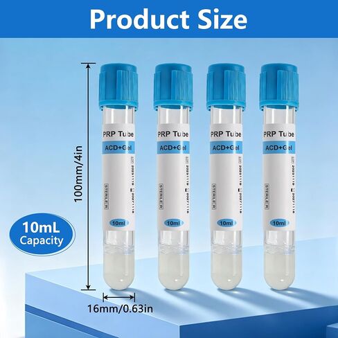 10mL PRP Tubes with ACD & Separation Gel, 10 Pack | ACD and separation gel support efficient sample preparation and consistent processing performance. in Kuwait
