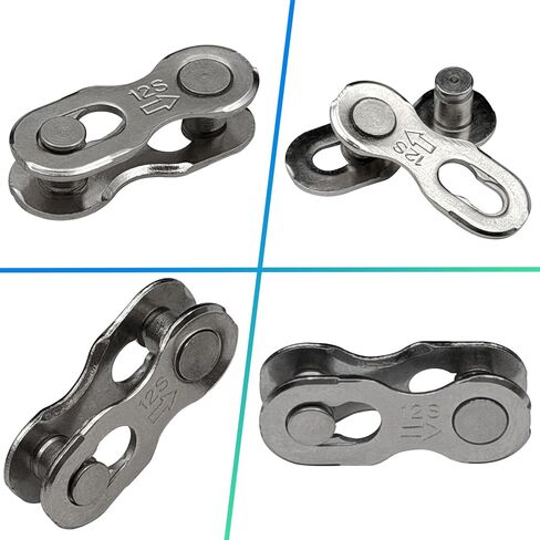 4 Pairs 12 Speed Bike Chain Universal Bicycle Missing Link 12 Speed Bike Chain Master Link for Steel Bicycle Chain Reusable Components & Parts for Mountain Bikes, Road Bikes (12 Speed) in Kuwait