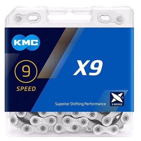 سلسلة دراجات KMC X9 ذات 9 سرعات من سلسلة X | متوافق مع Shimano وSRAM وCampagnolo وجميع الأنظمة الرئيسية in Kuwait