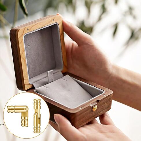 50pcs Compact Metal Cask Hinges 4x20mm Strong Designs Concealed Hinges for Jewelry Boxes Small Box Projects & in Kuwait
