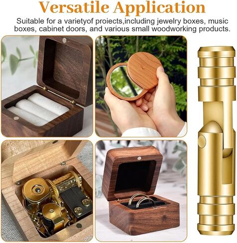 50pcs Compact Metal Cask Hinges 4x20mm Strong Designs Concealed Hinges for Jewelry Boxes Small Box Projects & in Kuwait