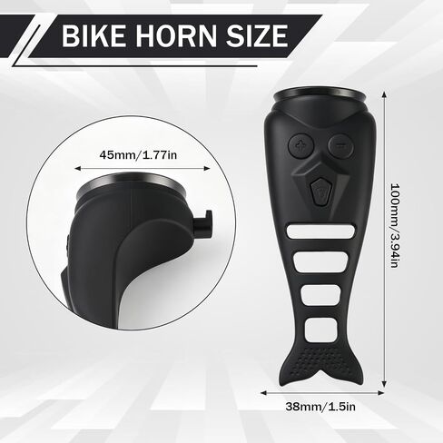 Loud Bike Horn Electric Ebike Bell, 120dB Universal Mount Horns USB C Rechargeable Waterproof Horn in Kuwait