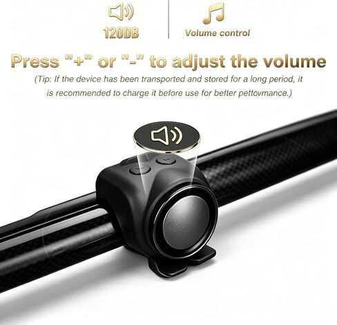 Loud Bike Horn Electric Ebike Bell, 120dB Universal Mount Horns USB C Rechargeable Waterproof Horn in Kuwait