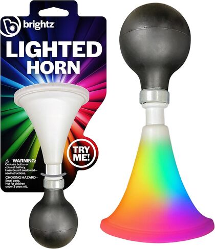 Brightz LED Color Changing Bike Horn – Fun Squishy Bicycle Horn Lights Up with Every Squeeze for Kids, Adults, Scooters & Golf Carts in Kuwait