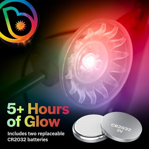 Brightz LED Color Changing Bike Horn – Fun Squishy Bicycle Horn Lights Up with Every Squeeze for Kids, Adults, Scooters & Golf Carts in Kuwait