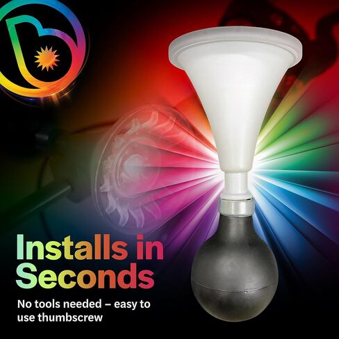 Brightz LED Color Changing Bike Horn – Fun Squishy Bicycle Horn Lights Up with Every Squeeze for Kids, Adults, Scooters & Golf Carts in Kuwait