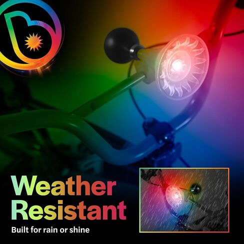 Brightz LED Color Changing Bike Horn – Fun Squishy Bicycle Horn Lights Up with Every Squeeze for Kids, Adults, Scooters & Golf Carts in Kuwait