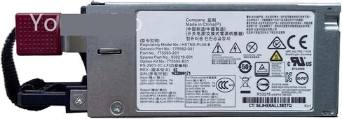 1pc for DL20 160 G9 900W Power Supply 775595-B21 775592-001 775593-002 830219-001 HSTNS-PL48 B in Kuwait