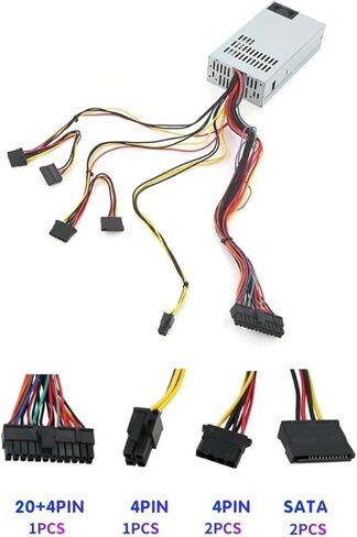 1pc PSU Computer Flex Power Supply 1U 200W Small Desktop PC Cash Register Power Server Power Desktop Power in Kuwait