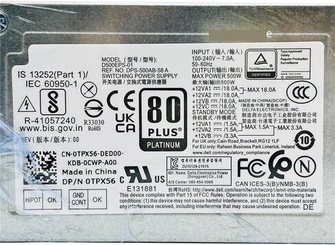 1 قطعة PSU ل 3710 3910 T3660 5000 3000 7000 MT 8Pin 500W امدادات الطاقة L500EPS-01 0VFFKJ VFFKJ D500EPS-01 0TPX56 in Kuwait