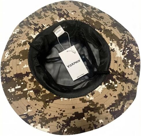 Boonie Sun Hat for Men&Women – Wide Brim Sun Hat with Chin Strap & Grommets – Outdoor Hunting Fishing Hiking Camping Cap – Adjustable Fit (One Size) Camouflage in Kuwait