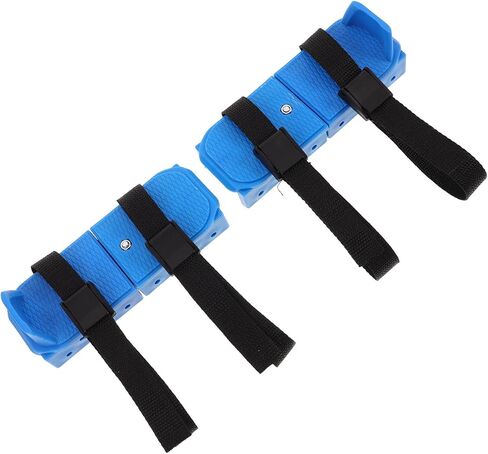 Adjustable Ice Skates with Double Runners and Protective Covers, Plastic Material for Physical Activities and Skiing, Learning Tool with Antifall Feature, 1 Pair in Kuwait