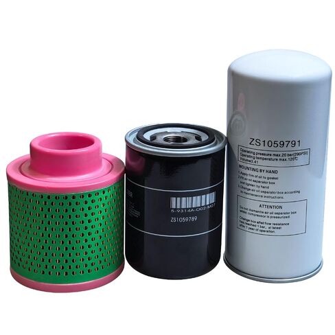 Filter Maintenance Kit ZS1059791 Oil Separator ZS1059789 Oil Filter ZS1060578 Air Filter, Compatible with Air Compressor Maintenance in Kuwait