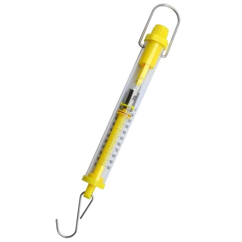 1 PCS Spring Scale Max Capacity 10N/1000g Plastic Tubular Force Gauge with Zeroing and Dual Scale for Classroom Learning Measurement and Interest Experiment Weighing in Kuwait