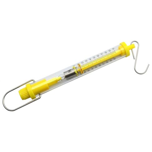 1 PCS Spring Scale Max Capacity 10N/1000g Plastic Tubular Force Gauge with Zeroing and Dual Scale for Classroom Learning Measurement and Interest Experiment Weighing in Kuwait