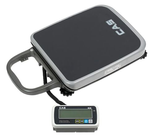 مقياس المقعد المحمول CAS PB-150 - سعة 150 رطل معتمد من NTEP - مقياس الشحن للحزم والزراعة والانتقاء - مع شاشة قابلة للفصل، تتبع تلقائي صفر، إيقاف تشغيل تلقائي، بطاريات قابلة لإعادة الشحن in Kuwait