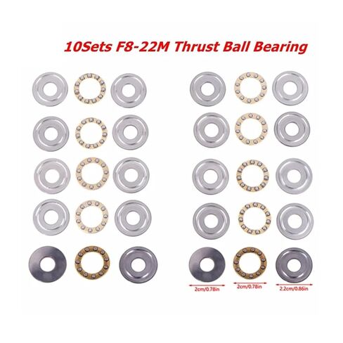 10Sets F8-22M Thrust Bearing 7 F8 22m Inner Diameter 8mm Plane Planar Ball Bearings in Kuwait
