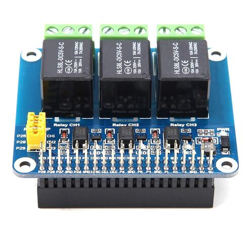 YWBL-WH 3 Channel Relay Expansion Board, Optocoupler Isolation, ≤5A 250V AC Control Module for AB2B/3B Users in Kuwait