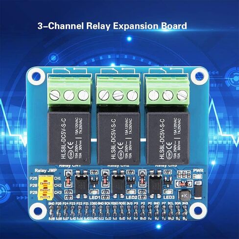YWBL-WH 3 Channel Relay Expansion Board, Optocoupler Isolation, ≤5A 250V AC Control Module for AB2B/3B Users in Kuwait