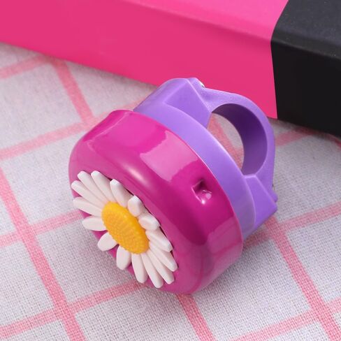 Toddmomy Rosy Chrysanthemum Flower Bike Bell for Girls - Crisp Clear Sound Bike Horn, Cute Toddler Bicycle Bell Attachment for Kids Tricycle Balance Bicycle Scooter in Kuwait