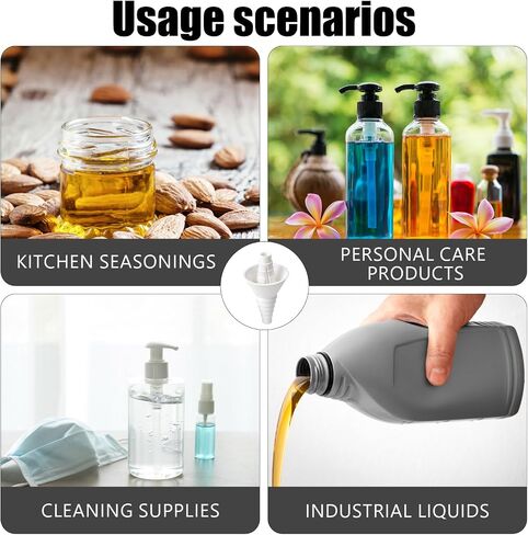 4 PCS Bottle Emptying Kit, Bottle to Bottle Transfer Connector, Bottle Funnel for Liquid Transfer, Efficient Liquid Dispensing Tool, Easy-to-Use Design, Convenient for Various Containers in Kuwait