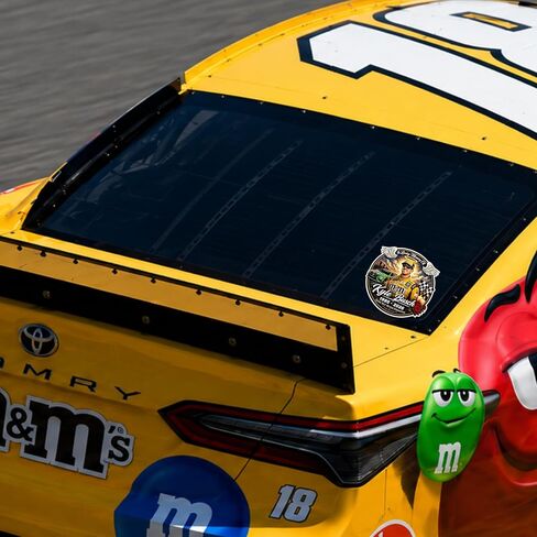 ملصق Kyle Busch Memorial Tribute، ملصق من الفينيل مقاس 5 بوصة، لمسة نهائية لامعة، ملصق لمحبي السباق متعدد الألوان للسيارة والكمبيوتر المحمول وصندوق الأدوات in Kuwait