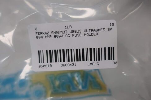 FERRAZ SHAWMUT US6J3 حامل فيوز فائق الأمان 3P 60A 600V-AC in Kuwait