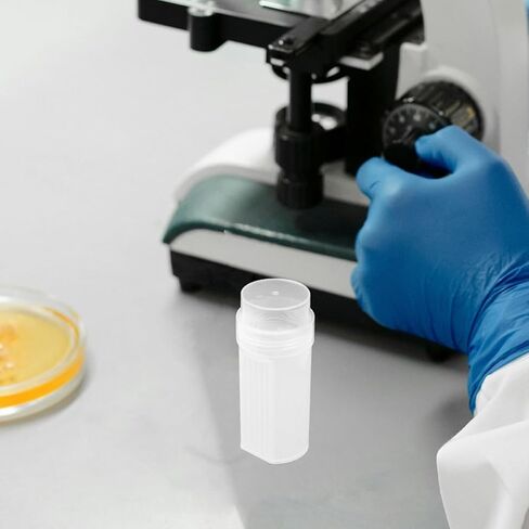 10pcs High Transparency Lab Staining Jars with 5-slide Holder Plastic Containers for Microscope Slides, Heat Resistant and Large Capacity for Laboratory Procedures in Kuwait