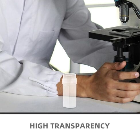 10pcs High Transparency Lab Staining Jars with 5-slide Holder Plastic Containers for Microscope Slides, Heat Resistant and Large Capacity for Laboratory Procedures in Kuwait