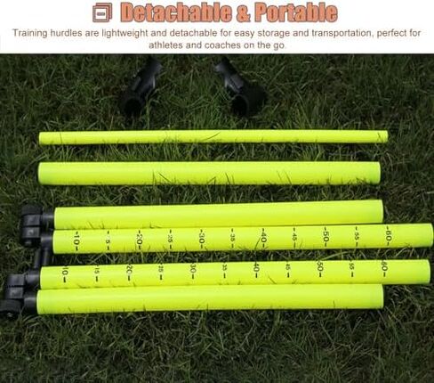 مجموعة مدرب خفة الحركة حواجز، حواجز تدريب PVC قابلة للتعديل للأطفال، حواجز تدريب رياضية صغيرة محمولة لتدريب الكلاب والحصان على القفز in Kuwait