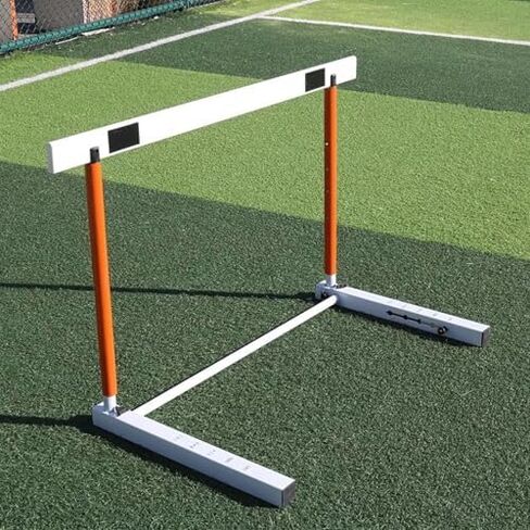Hurdles Training Equipment - Adjustable Height Agility Poles Set for Outdoor Workout - 5 Piece Set for Track and Field Training in Kuwait