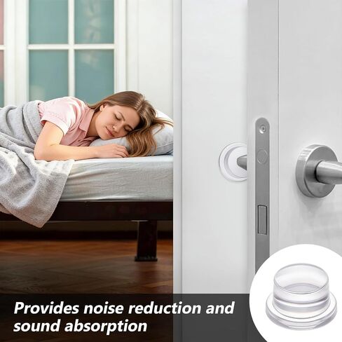 20Pack 1.5 Inch Door Knob Bumpers Transparent Soft Silicone Wall Protector Round Self Adhesive Quiet & Shock Absorbent Wall Protectors Bumpers for Door Handle Guard Door Bumper Wall in Kuwait