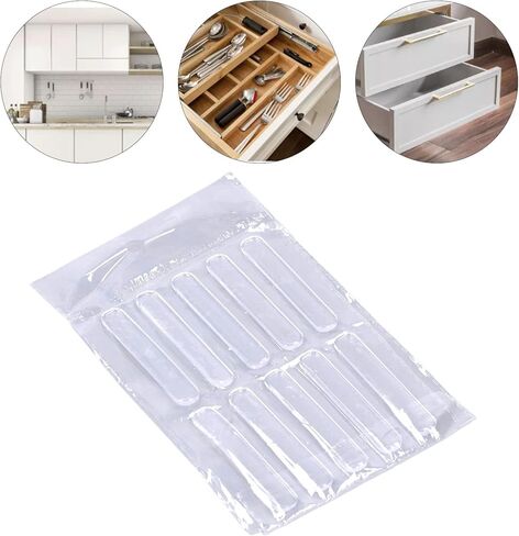 Omabeta Cabinet Door Bumper Adhesive Soft Stop 40Pcs for Various Uses Transparent PU in Kuwait