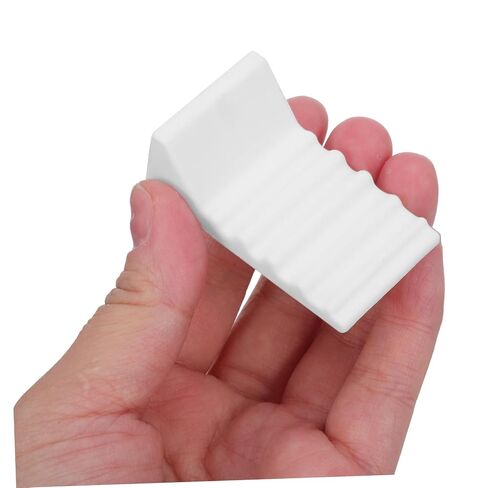 CALLARON 4pcs Silicone Garbage Can Wall Protectors, Reusable Trash Can Bumpers to Prevent Sliding and Wall Damage, White Cushioned Stopper Pads for Kitchen and Office Waste Bins in Kuwait