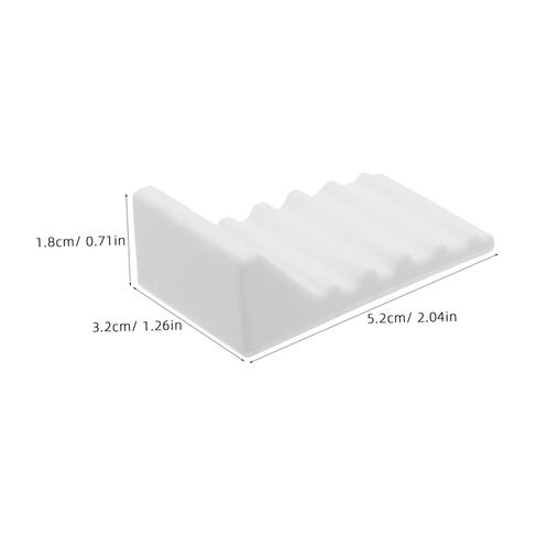 Cabilock 4pcs Self-Adhesive Silicone Trash Can Wall Protectors, Kitchen Garbage Bin Bumpers to Stop Waste Bin Sliding and Prevent Wall Damage, White Cushions for Home and Office Use in Kuwait