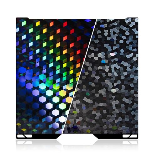 لوحة بناء IdeaFormer-3D H2C A2L PEG لمختبر بامبو 335 × 346.5 مم، توهج سداسي قوس قزح + مكعب مائي PEG لوحة سرير فولاذية زنبركية لمنصة طابعة ثلاثية الأبعاد Bambu Lab H2C A2L in Kuwait