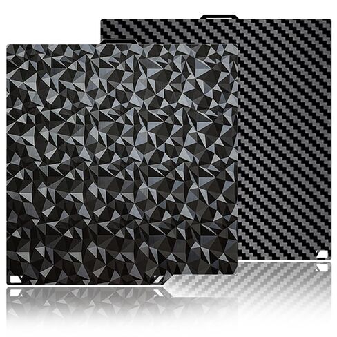ألياف الكربون + سرير ساخن ماسي من أجل Elegoo Centauri Carbon Build Plate PEI Sheet 260X271mm مزدوج الجوانب أملس PLA لوحة تسخين منصة لـ Elegoo Centauri Carbon/Centauri Carbon 2(PET+PEO) in Kuwait