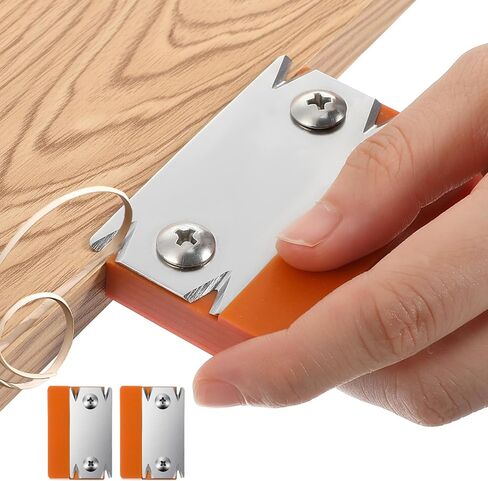 Xindojuz Edge Banding Trimmer & 1 PCS Replacement Blade, Mini Edge Banding Cutter Machine for Woodworking Tools, Hand Edges Corner Planer Bander for Deburring Chamfering and Trimming in Kuwait