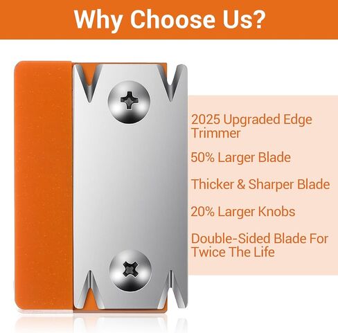 Xindojuz Edge Banding Trimmer & 1 PCS Replacement Blade, Mini Edge Banding Cutter Machine for Woodworking Tools, Hand Edges Corner Planer Bander for Deburring Chamfering and Trimming in Kuwait