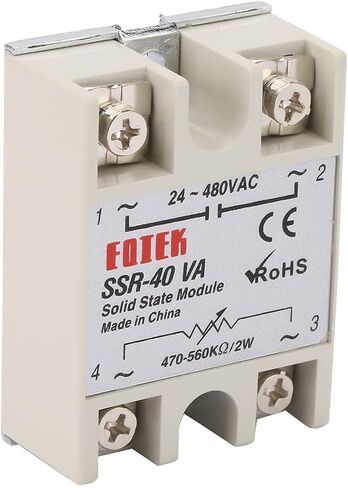SSR + SSR-40VA جهد الحمل 24-480 فولت تيار متردد 40A ed منظم تيار وحدة تتابع الحالة الصلبة SSR لعملية عمليات الأتمتة بالريال in Kuwait