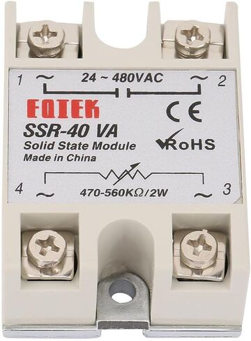 SSR + SSR-40VA جهد الحمل 24-480 فولت تيار متردد 40A ed منظم تيار وحدة تتابع الحالة الصلبة SSR لعملية عمليات الأتمتة بالريال in Kuwait