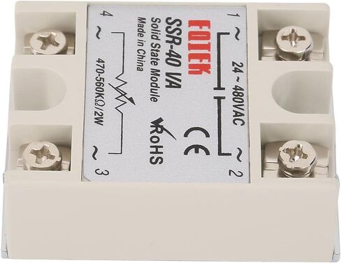 SSR + SSR-40VA جهد الحمل 24-480 فولت تيار متردد 40A ed منظم تيار وحدة تتابع الحالة الصلبة SSR لعملية عمليات الأتمتة بالريال in Kuwait