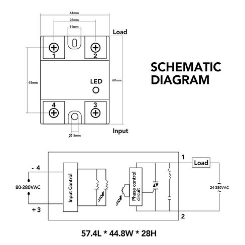 Hailege 2pcs SSR-25DA Solid State Relay Single Phase Semi-Conductor Relay Input 3-32V DC Output 24-380V AC in Kuwait