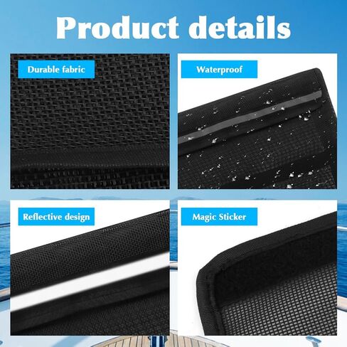Self-Adhesive Storage Mesh Bag, 2 Packs Marine Reflective Flip-Top Storage Mesh Bag with Backup Hook&Loop, Universal Boat Caddy Organizer for Gloves,Tools,Tackle, Gear,13.4×9.8 in in Kuwait